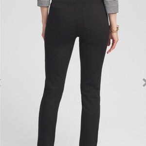 Chico’s Perfect Stretch jeans black pull on soft and slimming size 00 regular
